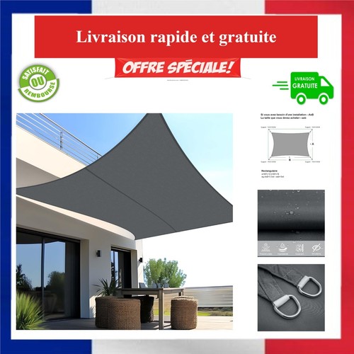 Voile ombrage rectangulaire - d'ombrage,
