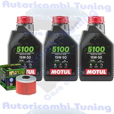 Set Entretien Huile Motul 5100 15W50 + Filtre pour Honda XR600 RF Rg Rh 1985>