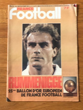 France Football  )) RUMMENIGGE 25eme  Ballon d'Or 1980