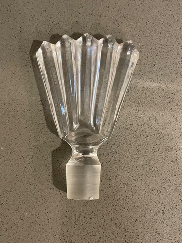 Art deco clear crystal perfume - deco,