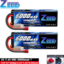 2x Zeee 2S Lipo Battery 7.4V
