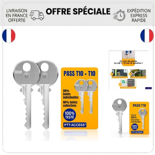 Clés passe ptt - t10, de