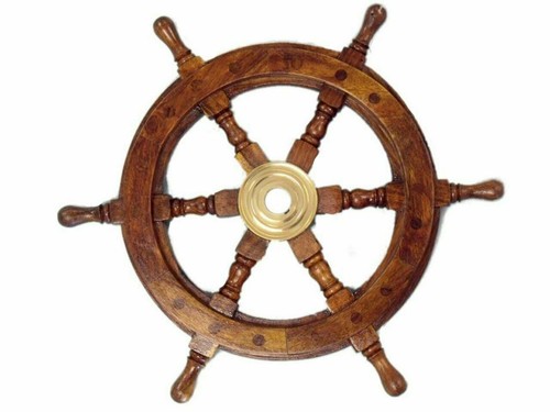 Roue bateau bois marine - roue,