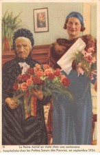 Chromos -COR11075- Chocolat Côte d'or - Reine Astrid- Centenaire- Petites sOe