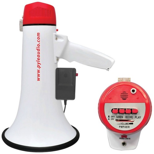 Mégaphone rouge pyle pmp48ir - rouge,