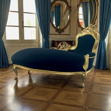 Canapé chaise longue de style