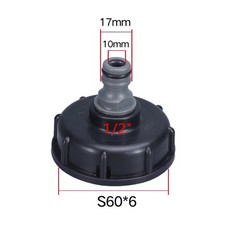 Adaptateur réservoir IBC remplacement 1/2 pouce 3/4 pouce 1000 litres 60 mm ép