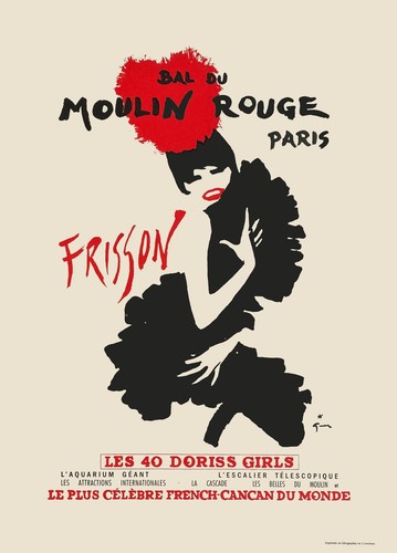 René gruau affiche - rené, moulin
