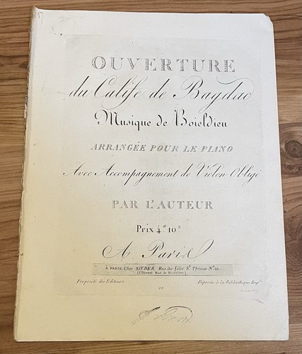 Boieldieu ouverture calife de - boieldieu,,