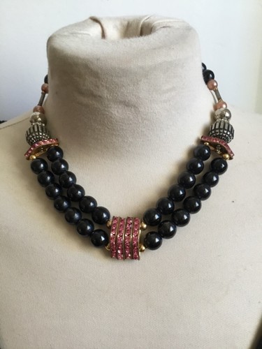 Collier vintage pierre - pierre, semi