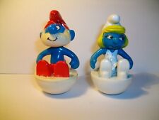 SMURF SCHLUMPF SCHTROUMPF 2 CULBUTO GRAND SCHTROUMPF ET SCHTROUMPFETTE