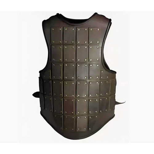 Armure cuir viking marron - armure,