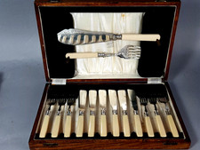 Service poisson métal argenté EPNS, 6 personnes  SB916