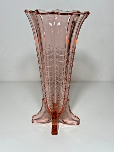 Vase cornet verre pressé - cornet,