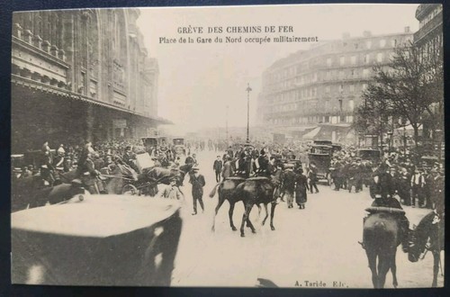 Carte postale grève des