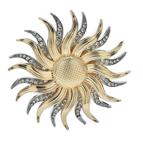 Broche bijou grand - , soleil