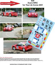 DECALS 1/43 REF 0620 CITROEN XSARA WRC BUGALSKI TOUR DE CORSE 2001 RALLYE RALLY