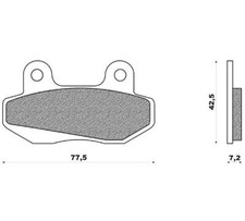 Plaquettes pour freins de moto