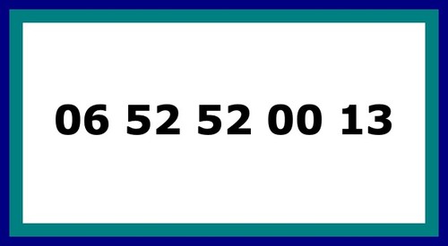 Numéro de - numÉro,