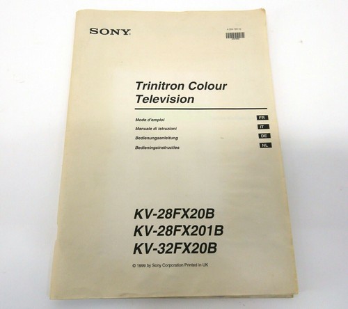 Manuel sony trinitron - sony,