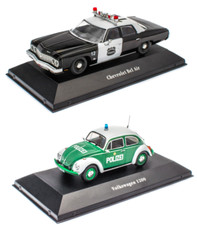 Lot de 2 Voitures de Police