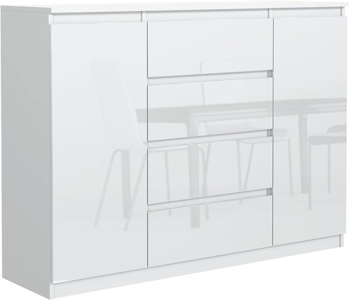 Commode blanche haute - commode,