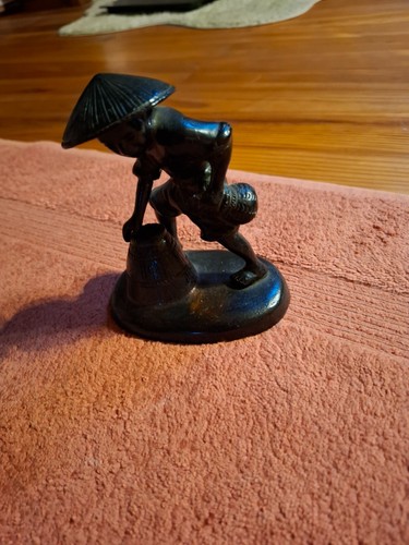 Sculpture bronze asiatique - en,