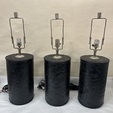 Vintage Ralph Lauren Tooled Saddle Leather Table Lamp Western Cowboy RARE!