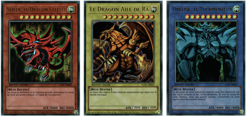 Lot cartes dieux - lot, yu-gi-oh!