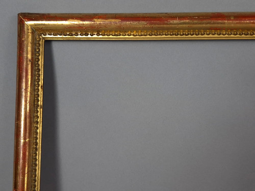 Cadre ancien perlé verre - perlé, +verre