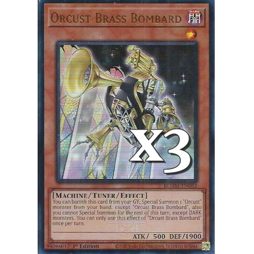 Orcust brass bombard - 3x,