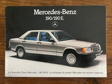 Brochure MERCEDES 190 et 190E - Prospectus Prospekt French 1982