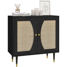 HOMCOM Buffet 80x38x79cm Noir