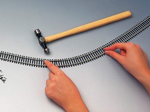Hornby rail droit - droit, flexible
