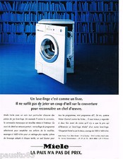 ADVERTISEMENT ADVERTISING 065 1995 MIELE washing machine washing machine