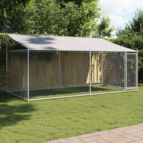 Cage pour chien avec toit - pour,