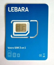 Carte SIM Lebara Mobile Carte Sans Engagement Sans Abonnement - FR NEUF