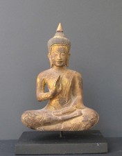 Bouddha Khmer en Bois Massif