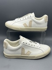 Veja Esplar Leather White Sable Womens 7 EU 38 Beige Suede Shoes Casual Sneakers