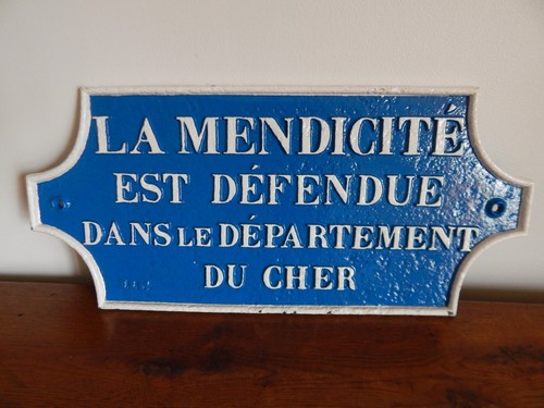 Ancienne plaque fonte la - plaque, en