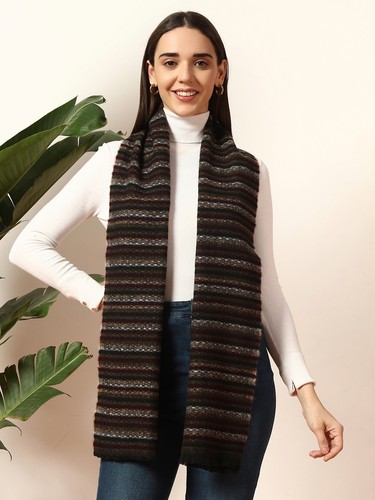 écharpe plaid laine 100 - Écharpe, en