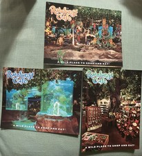 VTG Lot 3 FUN Rainforest Cafe Printed Unposted Postcard Photograph By Bob Perzel
