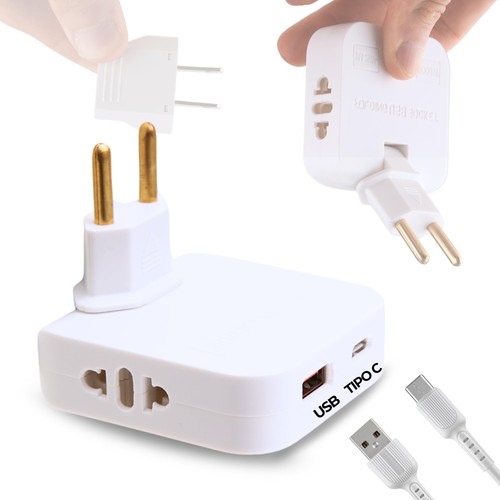 Adaptateur multiprise plat - plat, –