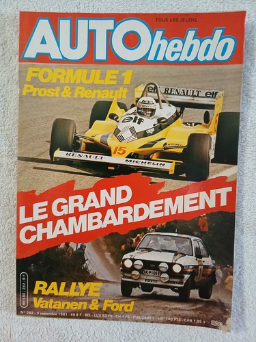 Auto hebdo 282 - n°282, 3/9/1981