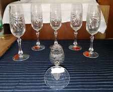 6 Flûtes à Champagne Cristal