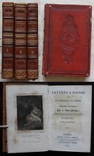 LETTRES A SOPHIE : PHYSIQUE CHIMIE HIST. NATURELLE Aimé-Martin 1825 (T. 1, 3, 4)
