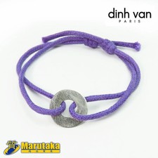 Y1012 Dinh Van Dinh Van Chinese Pie Cord Bracelet 750 Purple with Certificate