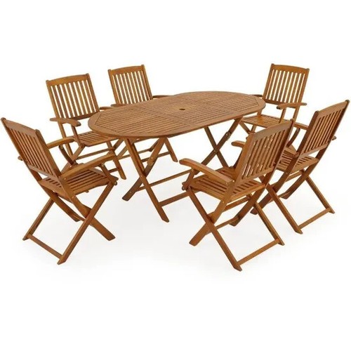 Salon jardin bois 6 - salon,