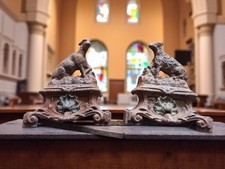  Paire de chenets anciens en