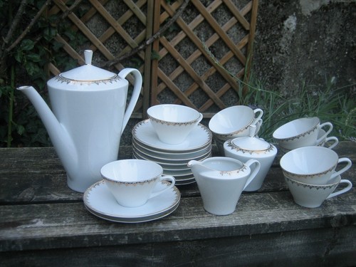 Ancien service café - service, art